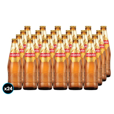 [EXP 22-11-25] 24x Cervezas Cusqueña Dorada en Botellas 330cc