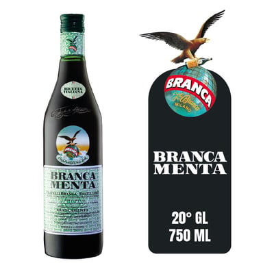 Fernet Branca a la menta botella 750 cc
