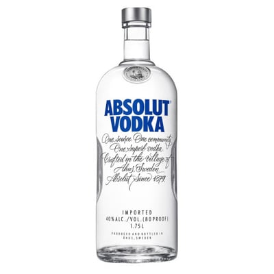 Galón Vodka Absolut Blue - 1.75L