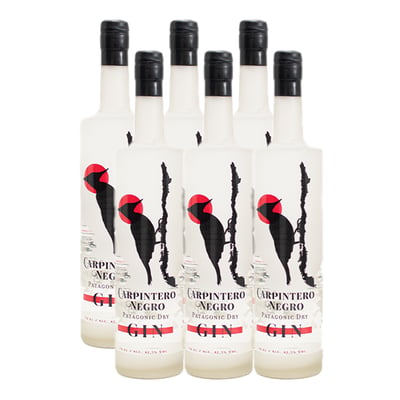 Gin Carpintero Negro Botella 750cc X6