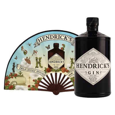 Gin Hendricks 41,4º 700cc + Abanico Hendricks de Regalo