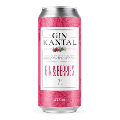 Gin Kantal Berries 7� Lata 474 Cc