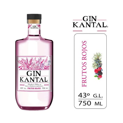 Gin Kantal Frutos Rojos 43° 750cc