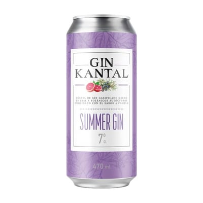 Gin Kantal Summer Lata 470cc 7° Alc.