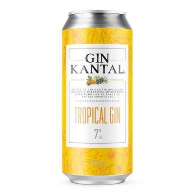 Gin Kantal Tropical 7� Lata 474 Cc