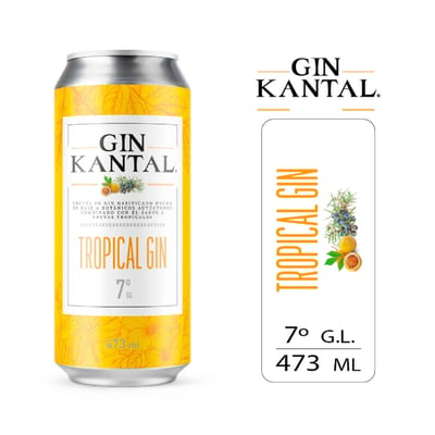 Gin Kantal Tropical Gin - Lata 473cc
