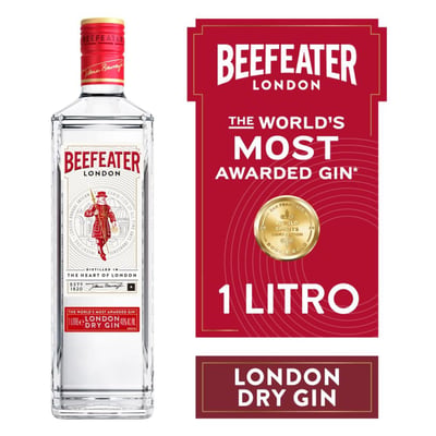 Gin london dry Beefeater botella 1 lt
