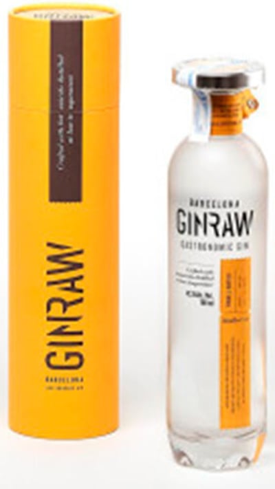 Gin Raw 700cc 42.3° En Estuche De Cilindro