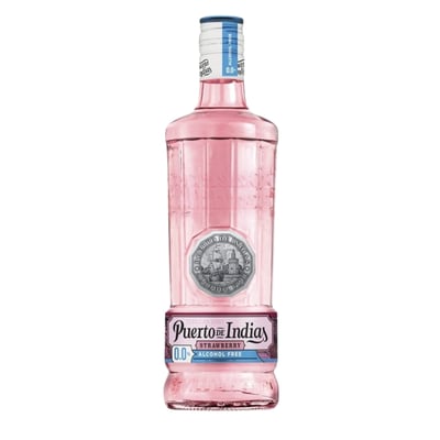 Gin Sin Alcohol Puerto de Indias Strawberry 0,0% - Alcohol Free 700ml