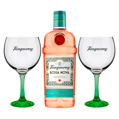 Gin Tanqueray Bossa Nova 700cc + 2 Copas Tanqueray de Regalo