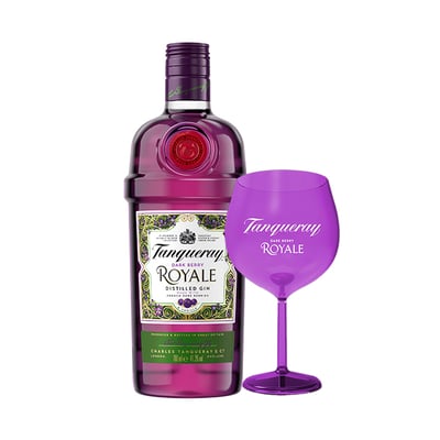 Gin Tanqueray Royale 700CC + Copa Acrílica Tanqueray Royale