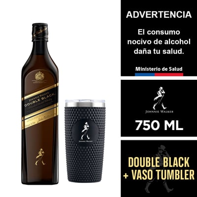 Johnnie Walker Double Black 750 Ml + Vaso Tumbler