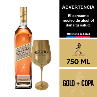 Johnnie Walker Gold Label Reserve 750 Ml. + Copa