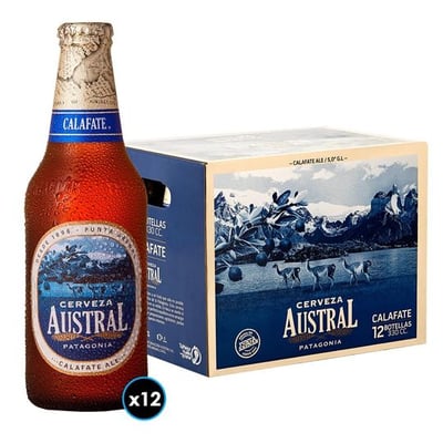 KIT AUSTRAL CALAFATE: 12x Cervezas Austral Calafate en Botella 330cc