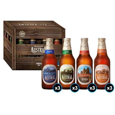 KIT AUSTRAL N°6: 12x Mix Austral Botella 330cc