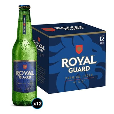 KIT Cerveza Royal: 12x Cerveza Royal Guard en Botella 355cc