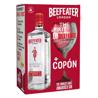 Kit Gin Beefeater 750cc 40º alc.+ copón Beefeater