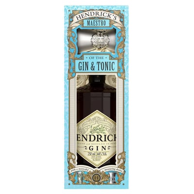 KIT HENDRICKS + JIGGER: 1x Gin Hendricks 700cc 41,4º alc. + 1x Jigger