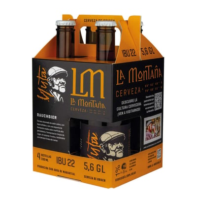 KIT LA MONTAÑA N°1: 4x Cerveza La Montaña La Yuta 330cc