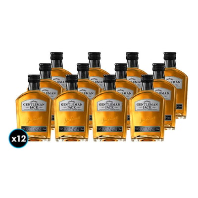 KIT WHISKEY GENTLEMAN 50cc: 12x Whiskey Gentleman Jack Daniels 50cc 40º alc.