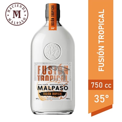 Licor Mal Paso fusión tropical botella 750 cc