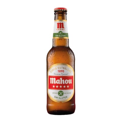 Mahou 5 Estrellas Sin Gluten 330cc