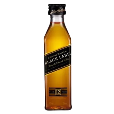 Miniatura Johnnie Walker Black Label 50ml (plástico)