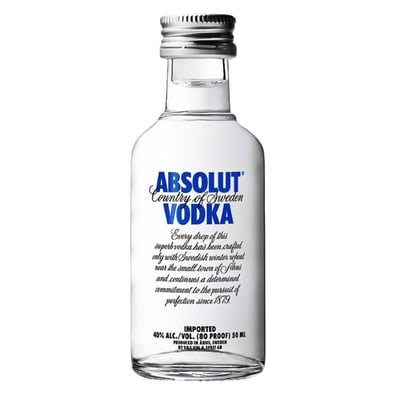 Miniatura Vodka Absolut - Original 50ml (vidrio)
