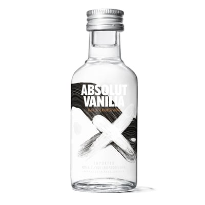 Miniatura Vodka Absolut - Vanilla 50ml (vidrio)