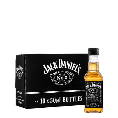 Pack 10x Miniatura Whiskey Jack Daniel´s Tennessee 50cc
