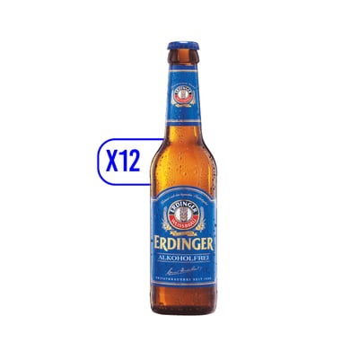 Pack 12x Cervezas Erdinger Sin Alcohol Botella 330ml