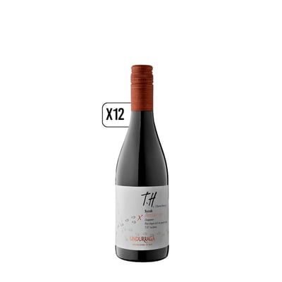 Pack 12x Vino Undurraga T.h. Syrah Cauquenes 375cc