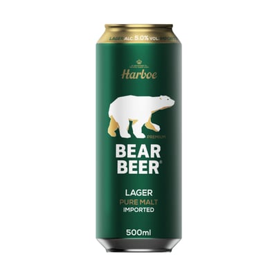 Pack 24x Cerveza Bear Beer Lager 500cc