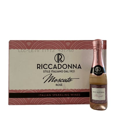 Pack 24x Espumante Riccadonna Moscato Rosé 200cc