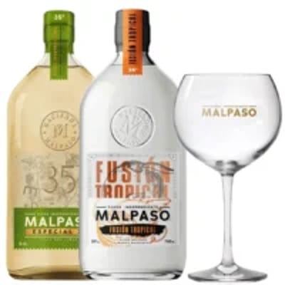 Pack 2 Piscos Mal Paso: Tropical y Especial + Copa