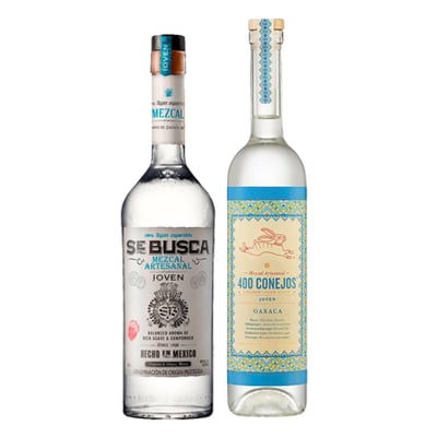 Pack 2x Mezcal Premium - 400 Conejos + Se Busca 700ml