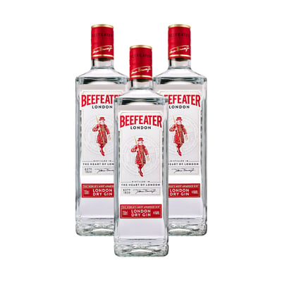 Pack 3 Gin Beefeater London Dry Gin 40° 750cc ($11.790 c/u)
