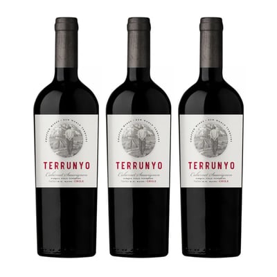 Pack 3 Vinos Terrunyo Cabernet Sauvignon 750cc