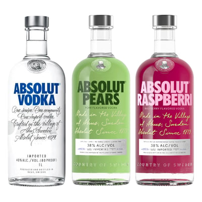 Pack 3x Vodka Absolut Sabores Mix #1