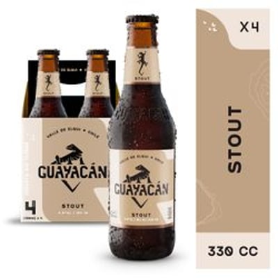 Pack 4 un. Cerveza Guayacán Stout 6.0° 330 cc