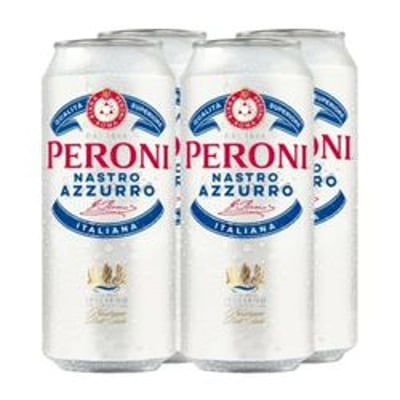 Pack 4 un. Cerveza Peroni Lata 5.1° 500 cc