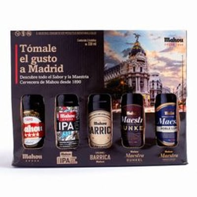 Pack 5 un. Cerveza Mahou Variedades 7.5° 330 cc