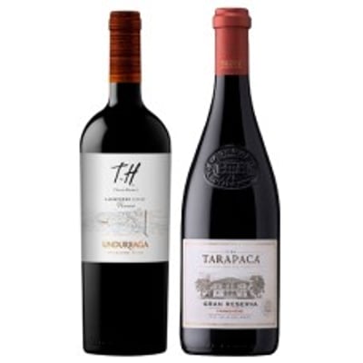 Pack 6 botellas Undurraga TH Carmenere + 6 Tarapacá GR Carmenere ($6.990 c/u)