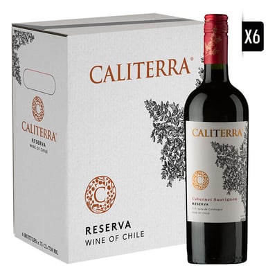 Pack 6x Caliterra Reserva Cabernet Sauvignon 750cc