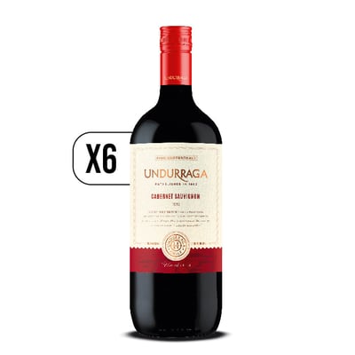 Pack 6x Undurraga Cabernet Sauvignon Botellón 1.5l