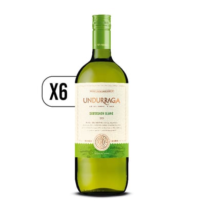 Pack 6x Undurraga Sauvignon Blanc Botellón 1.5l