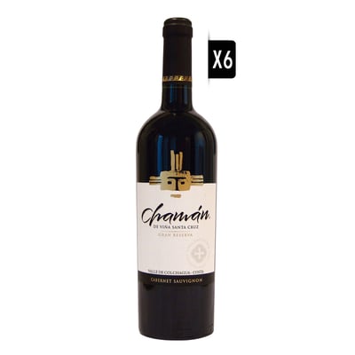 Pack 6x Vino Santa Cruz Chaman Gran Reserva Cabernet Sauvignon