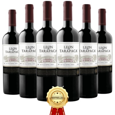 Pack 6x Vinos León de Tarapacá Varietal - Cabernet Sauvignon - 750ml