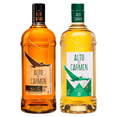 PACK ALTO DEL CARMEN LITRO: Pisco Alto del Carmen Roble del Sur 35° alc. 1L + 1x Pisco Alto del Carmen 35 grados 1 Litro