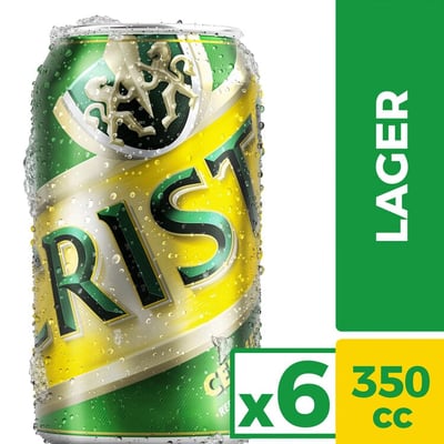 Pack Cerveza Cristal lata 6 un de 350 cc